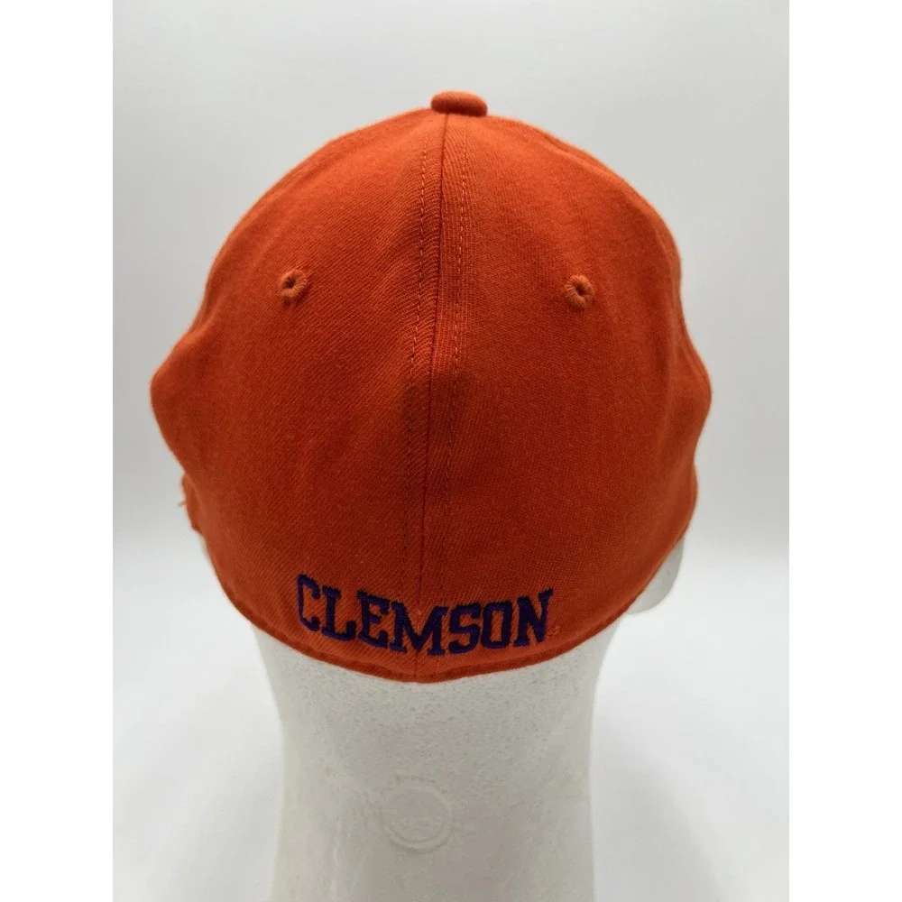 Clemson Tigers Orange Fitted Hat Top Of The World Flex Fit Cap, Unknown Size